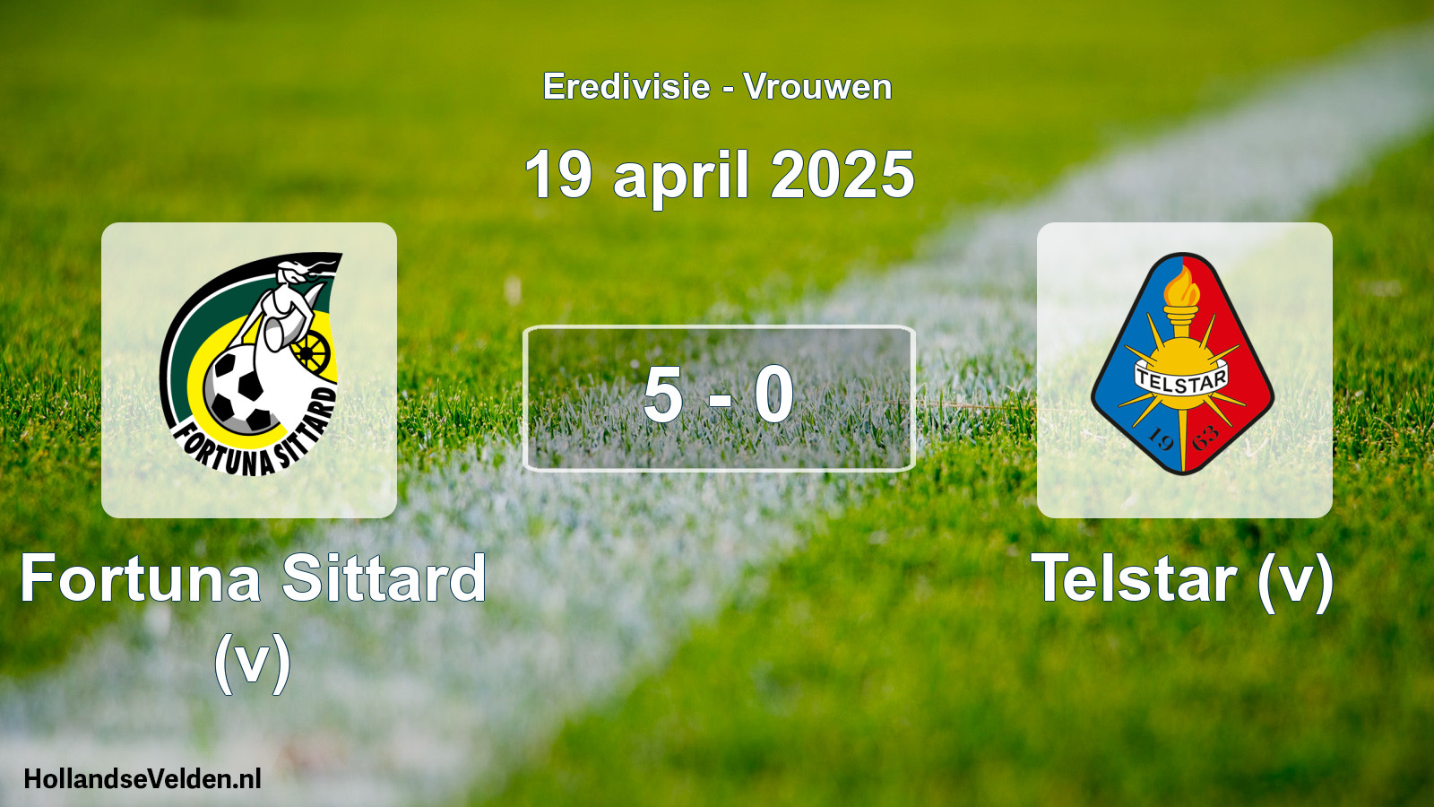 Total number of matches played: Fortuna Sittard (v) - Telstar (v) 5 - 0 (19 April 2025)