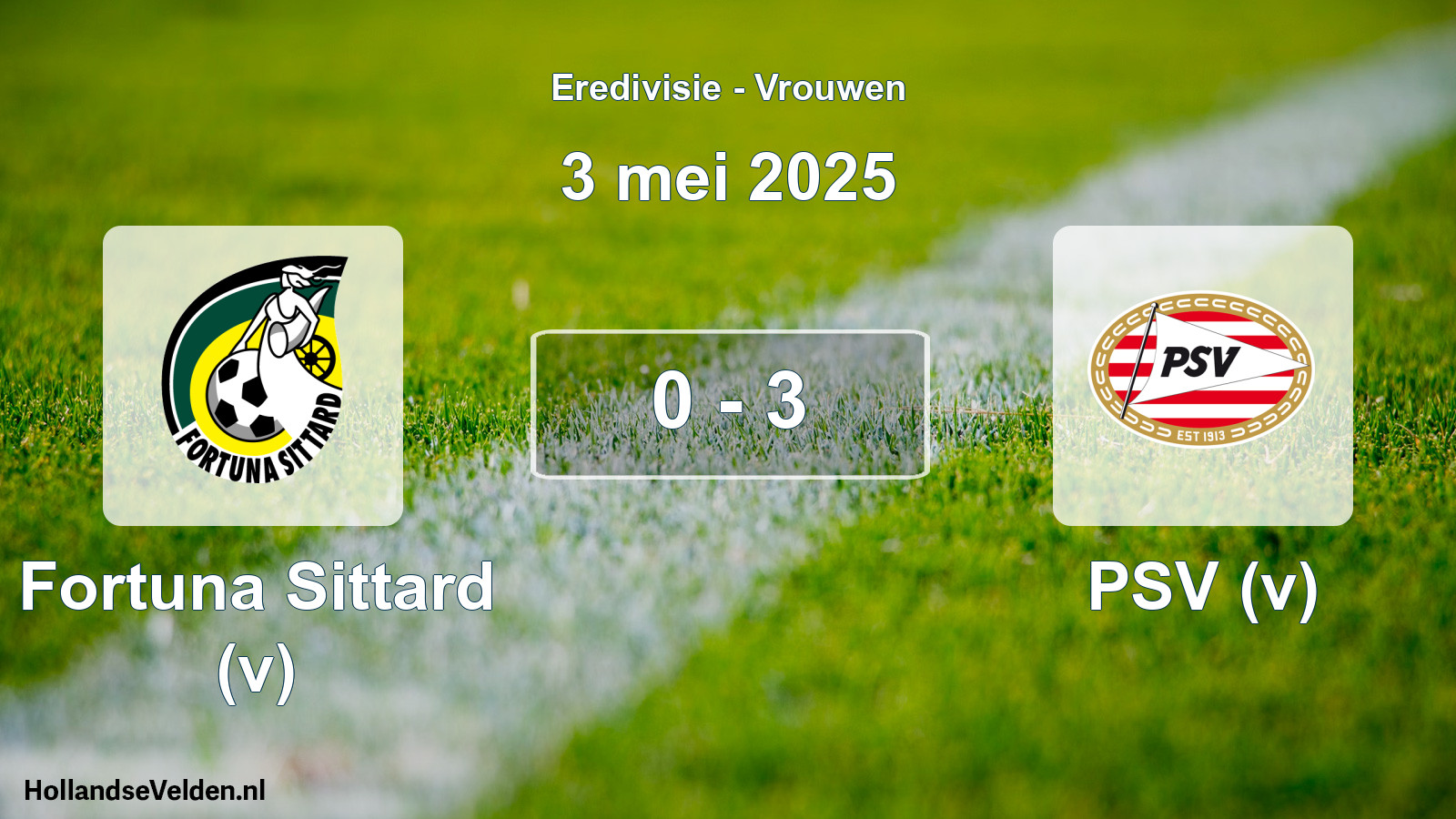 Total number of matches played: Fortuna Sittard (v) - PSV (v) 0 - 3 (3 May 2025)