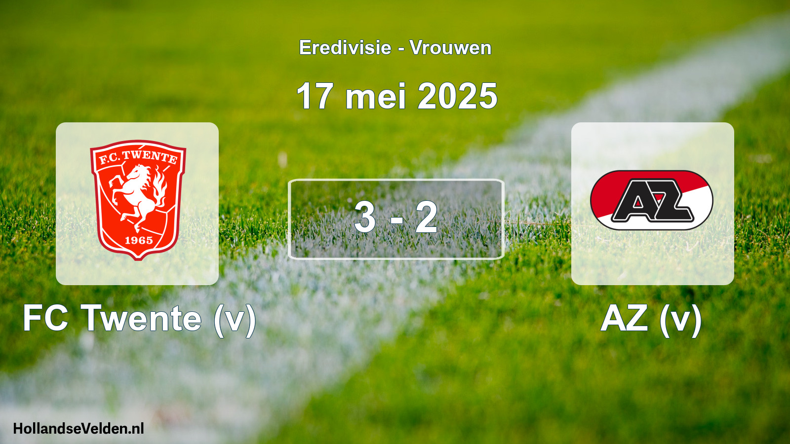 Total number of matches played: FC Twente (v) - AZ (v) 3 - 2 (17 May 2025)