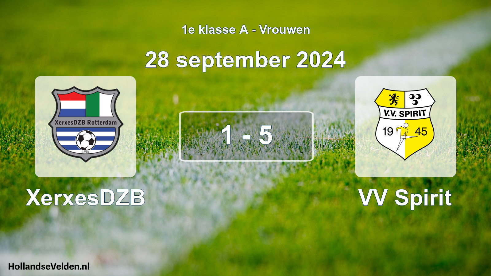 Total number of matches played: XerxesDZB - VV Spirit 1 - 5 (28 September 2024)