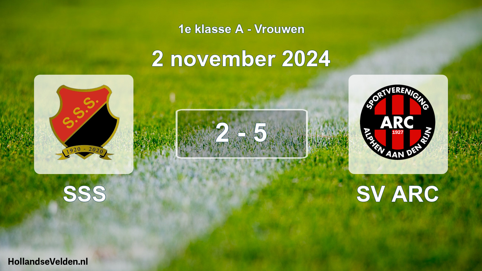 Total number of matches played: SSS - SV ARC 2 - 5 (2 November 2024)