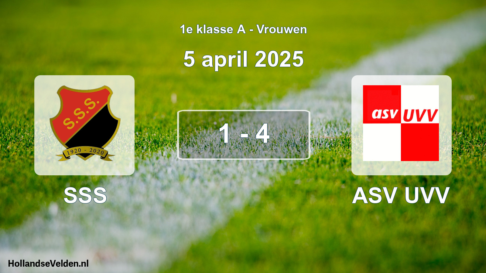 Total number of matches played: SSS - ASV UVV 1 - 4 (5 April 2025)