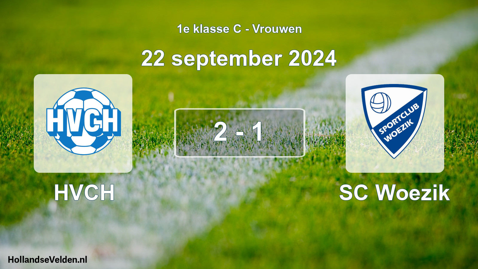 Gespeelde wedstrijd: HVCH - SC Woezik 2 - 1 (22 september 2024)