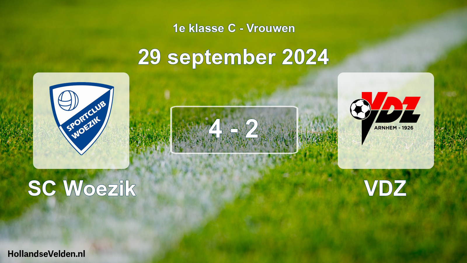 Total number of matches played: SC Woezik - VDZ 4 - 2 (29 September 2024)