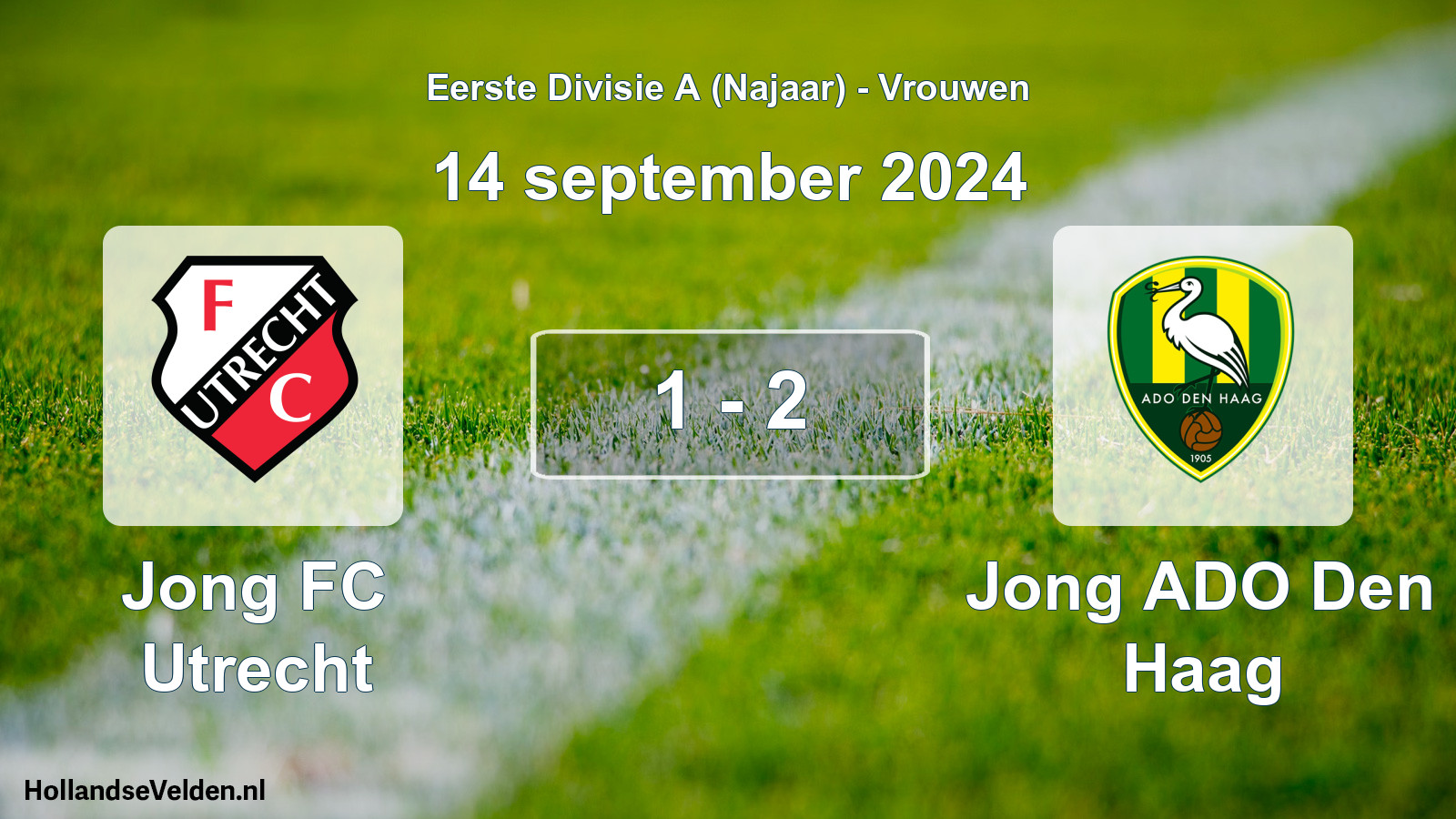 Total number of matches played: Jong FC Utrecht - Jong ADO Den Haag 1 - 2 (14 September 2024)