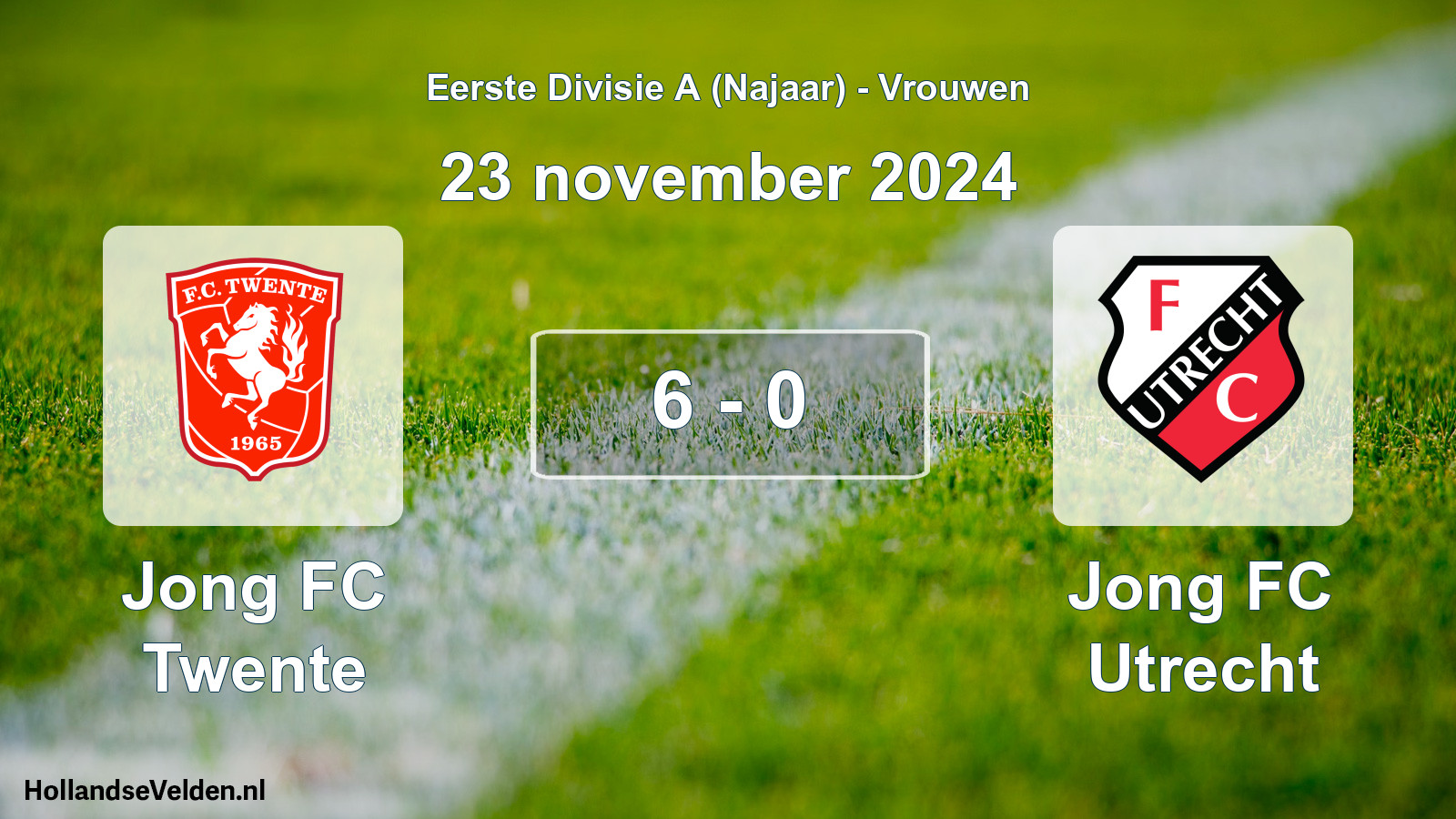 Total number of matches played: Jong FC Twente - Jong FC Utrecht 6 - 0 (23 November 2024)