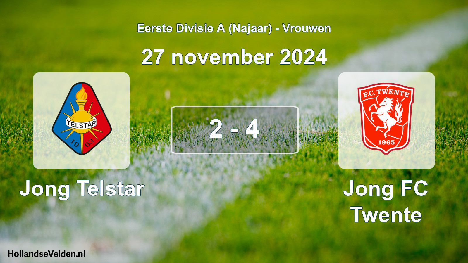 Total number of matches played: Jong Telstar - Jong FC Twente 2 - 4 (27 November 2024)