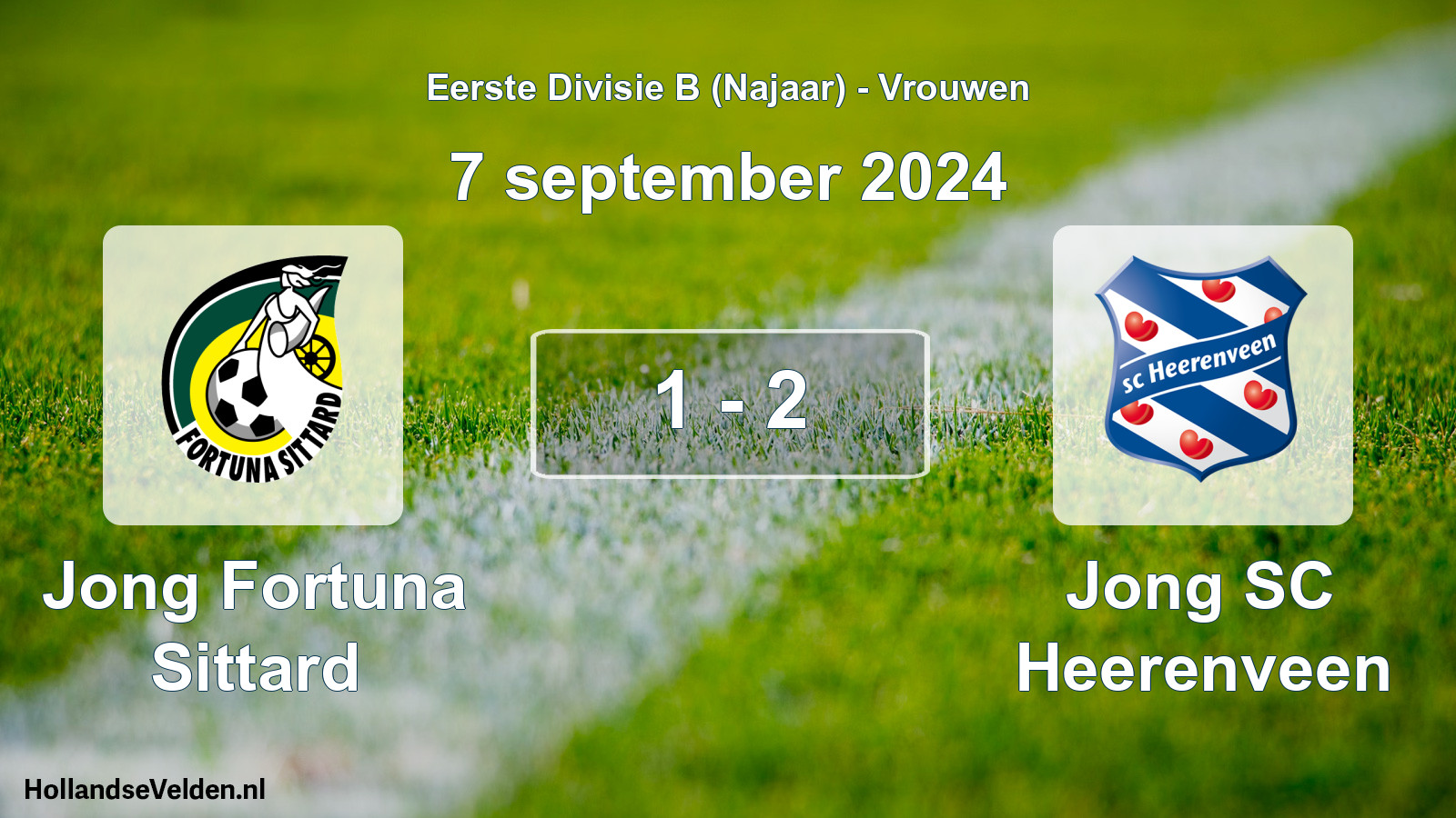Total number of matches played: Jong Fortuna Sittard - Jong SC Heerenveen 1 - 2 (7 September 2024)