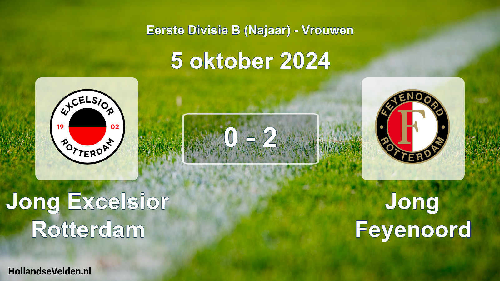 Total number of matches played: Jong Excelsior Rotterdam - Jong Feyenoord 0 - 2 (5 October 2024)