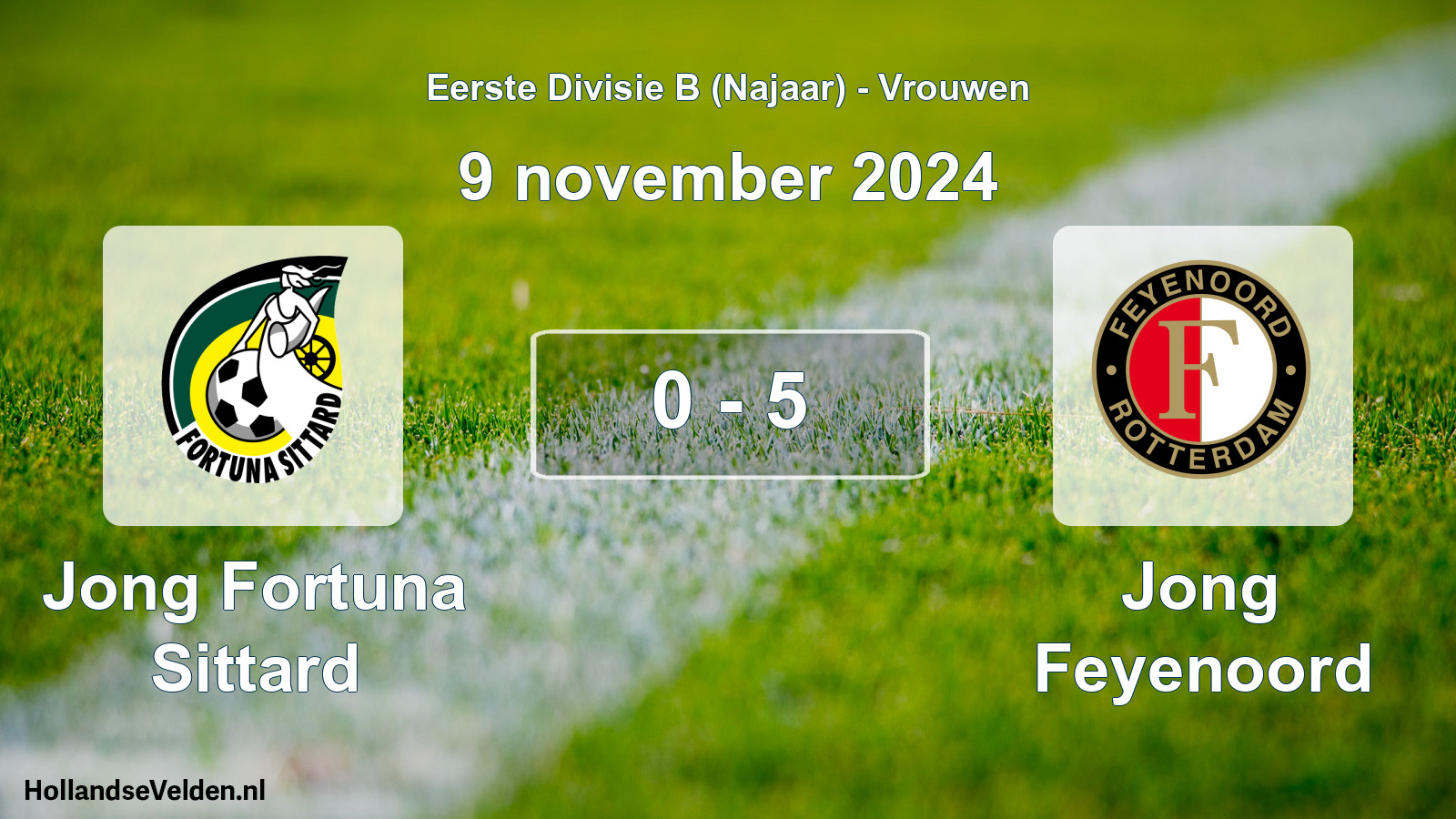 Total number of matches played: Jong Fortuna Sittard - Jong Feyenoord 0 - 5 (9 November 2024)