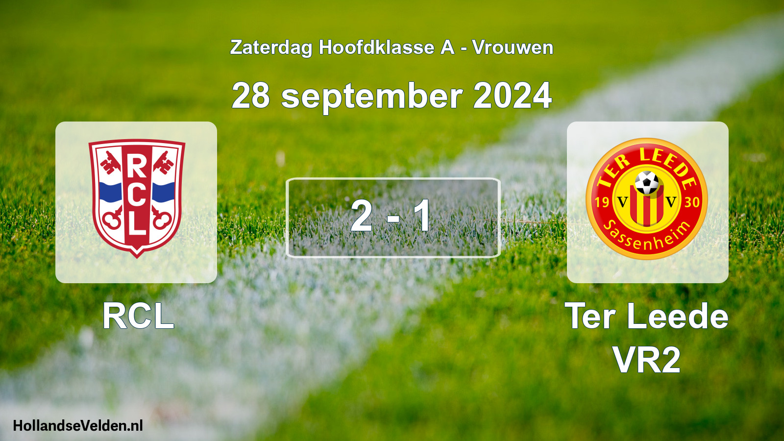 Total number of matches played: RCL - Ter Leede VR2 2 - 1 (28 September 2024)
