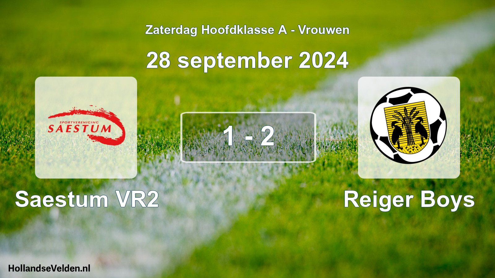 Total number of matches played: Saestum VR2 - Reiger Boys 1 - 2 (28 September 2024)