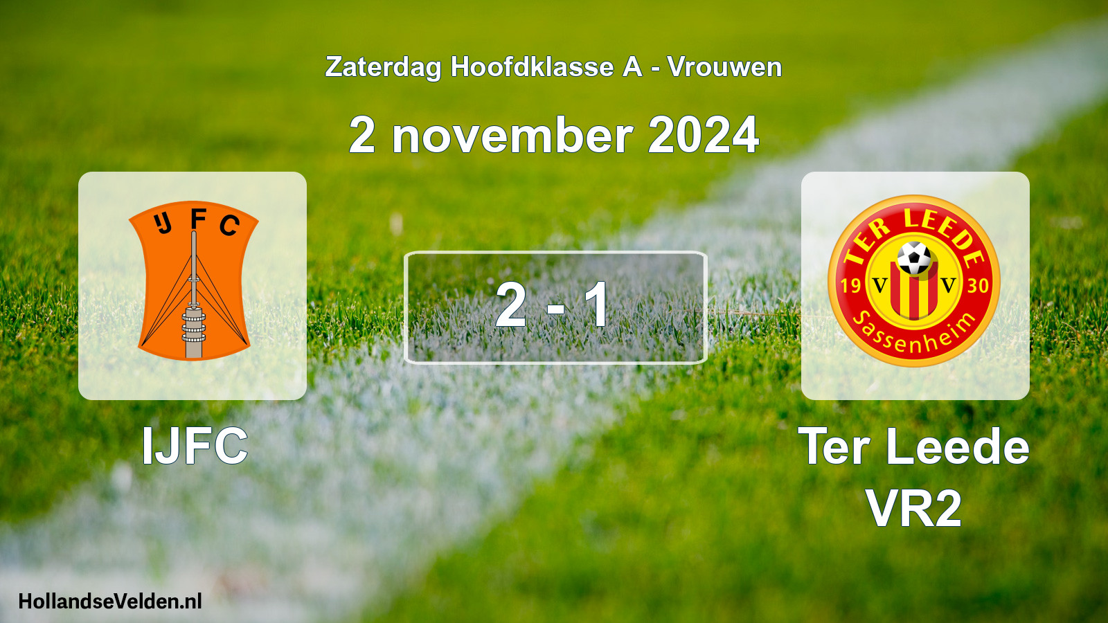 Total number of matches played: IJFC - Ter Leede VR2 2 - 1 (2 November 2024)