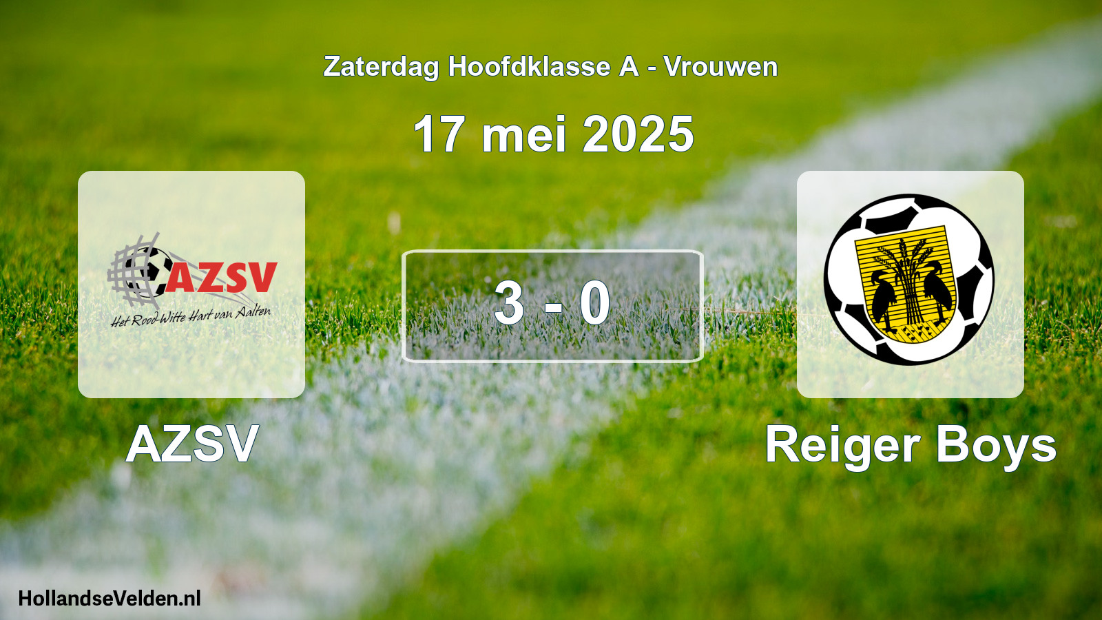 Total number of matches played: AZSV - Reiger Boys 3 - 0 (17 May 2025)