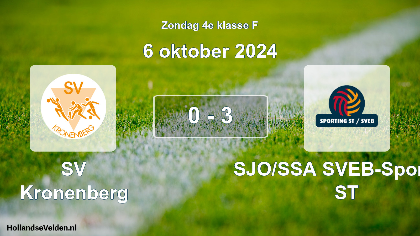 Total number of matches played: SV Kronenberg - SJO/SSA SVEB-Sporting ST 0 - 3 (6 October 2024)