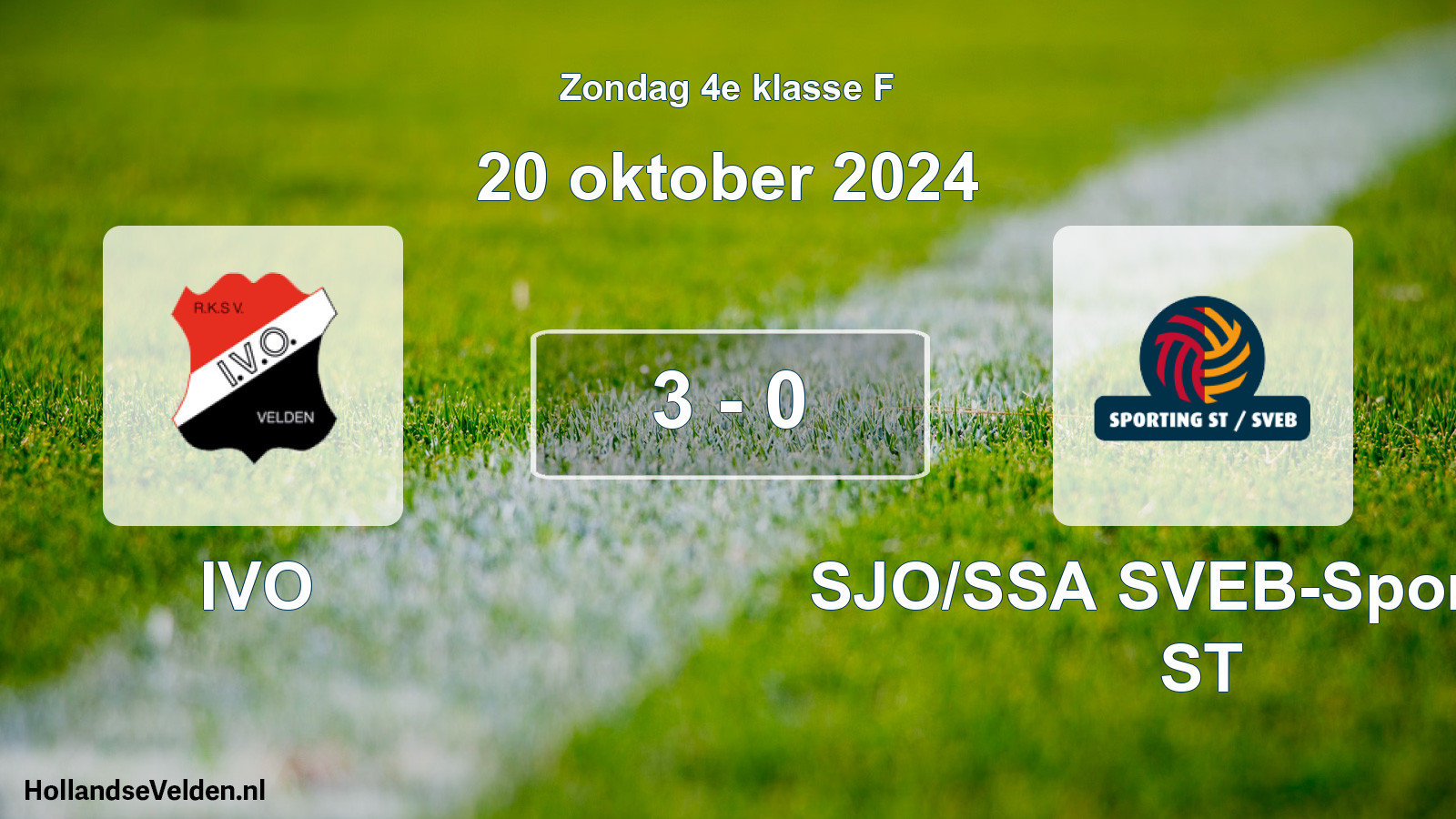 Total number of matches played: IVO - SJO/SSA SVEB-Sporting ST 3 - 0 (20 October 2024)
