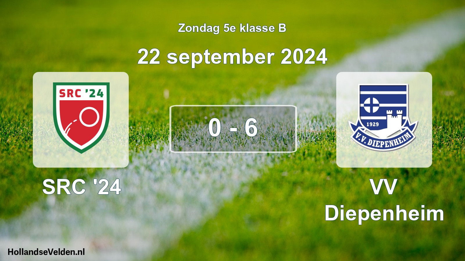 Total number of matches played: SRC '24 - VV Diepenheim 0 - 6 (22 September 2024)