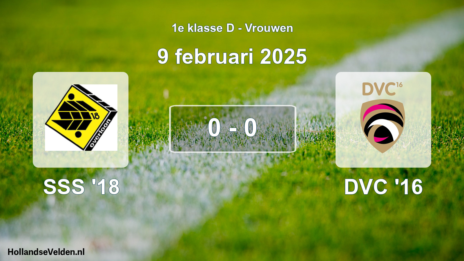 Total number of matches played: SSS '18 - DVC '16 0 - 0 (9 February 2025)
