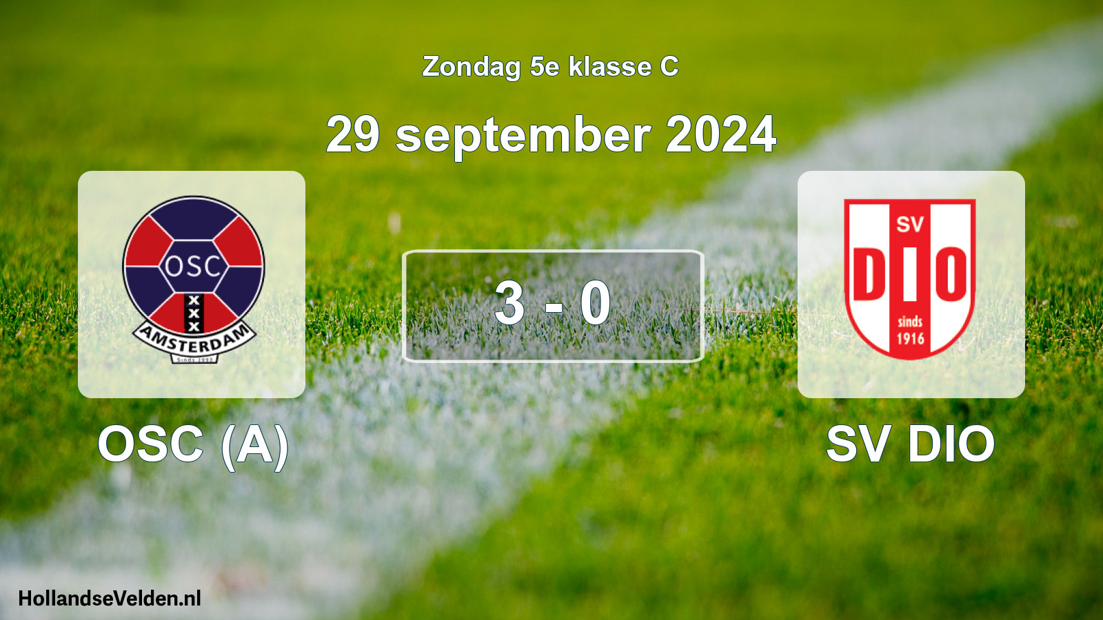 Total number of matches played: OSC (A) - SV DIO 3 - 0 (29 September 2024)