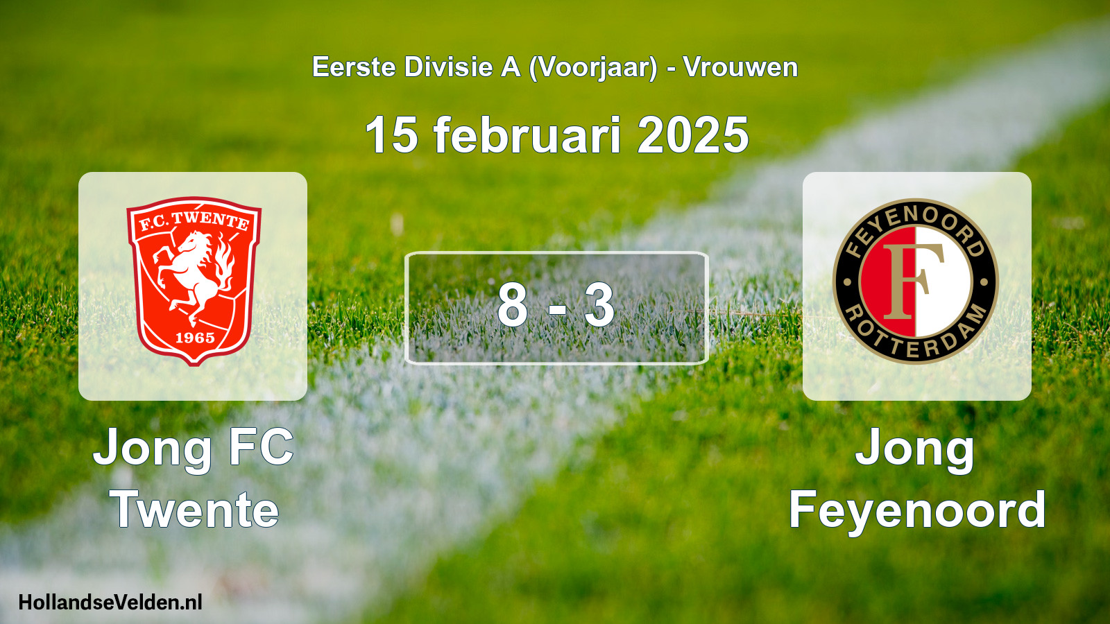 Total number of matches played: Jong FC Twente - Jong Feyenoord 8 - 3 (15 February 2025)