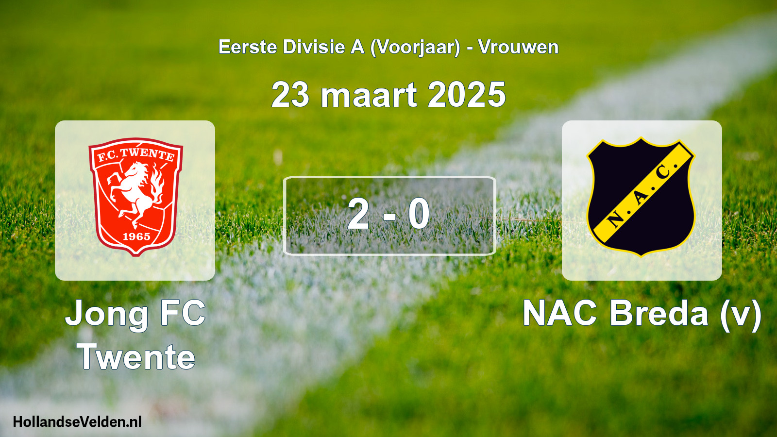 Total number of matches played: Jong FC Twente - NAC Breda (v) 2 - 0 (23 March 2025)
