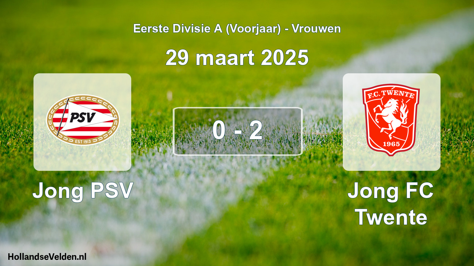 Total number of matches played: Jong PSV - Jong FC Twente 0 - 2 (29 March 2025)