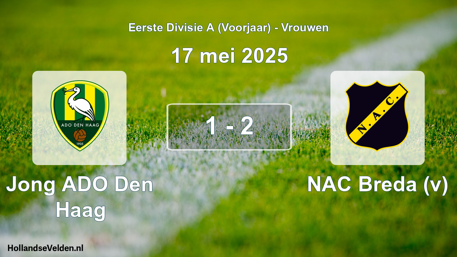 Total number of matches played: Jong ADO Den Haag - NAC Breda (v) 1 - 2 (17 May 2025)