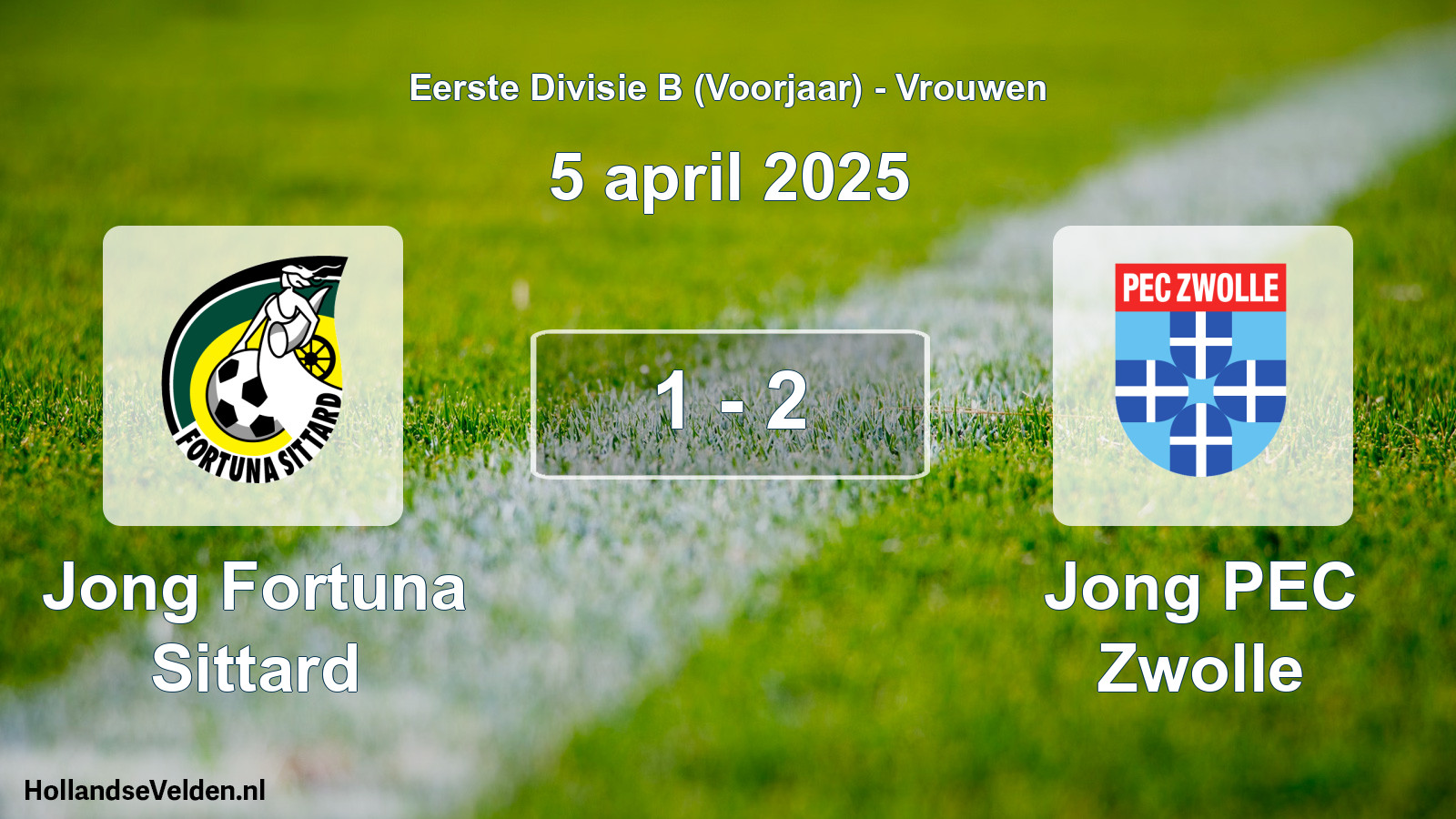 Total number of matches played: Jong Fortuna Sittard - Jong PEC Zwolle 1 - 2 (5 April 2025)