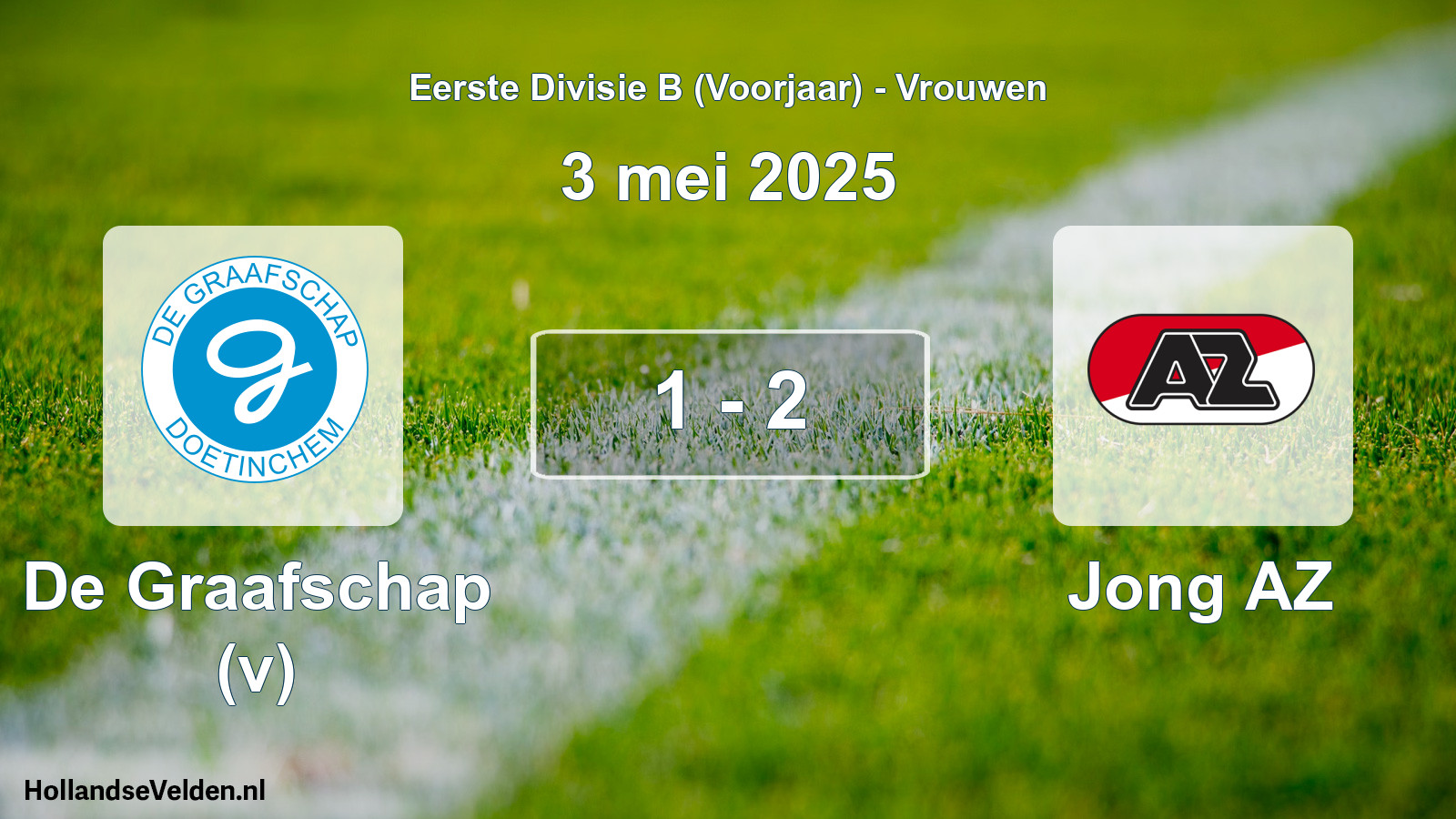 Total number of matches played: De Graafschap (v) - Jong AZ 1 - 2 (3 May 2025)