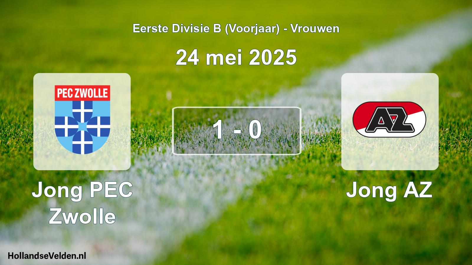 Gespeelde wedstrijd: Jong PEC Zwolle - Jong AZ 1 - 0 (24 mei 2025)