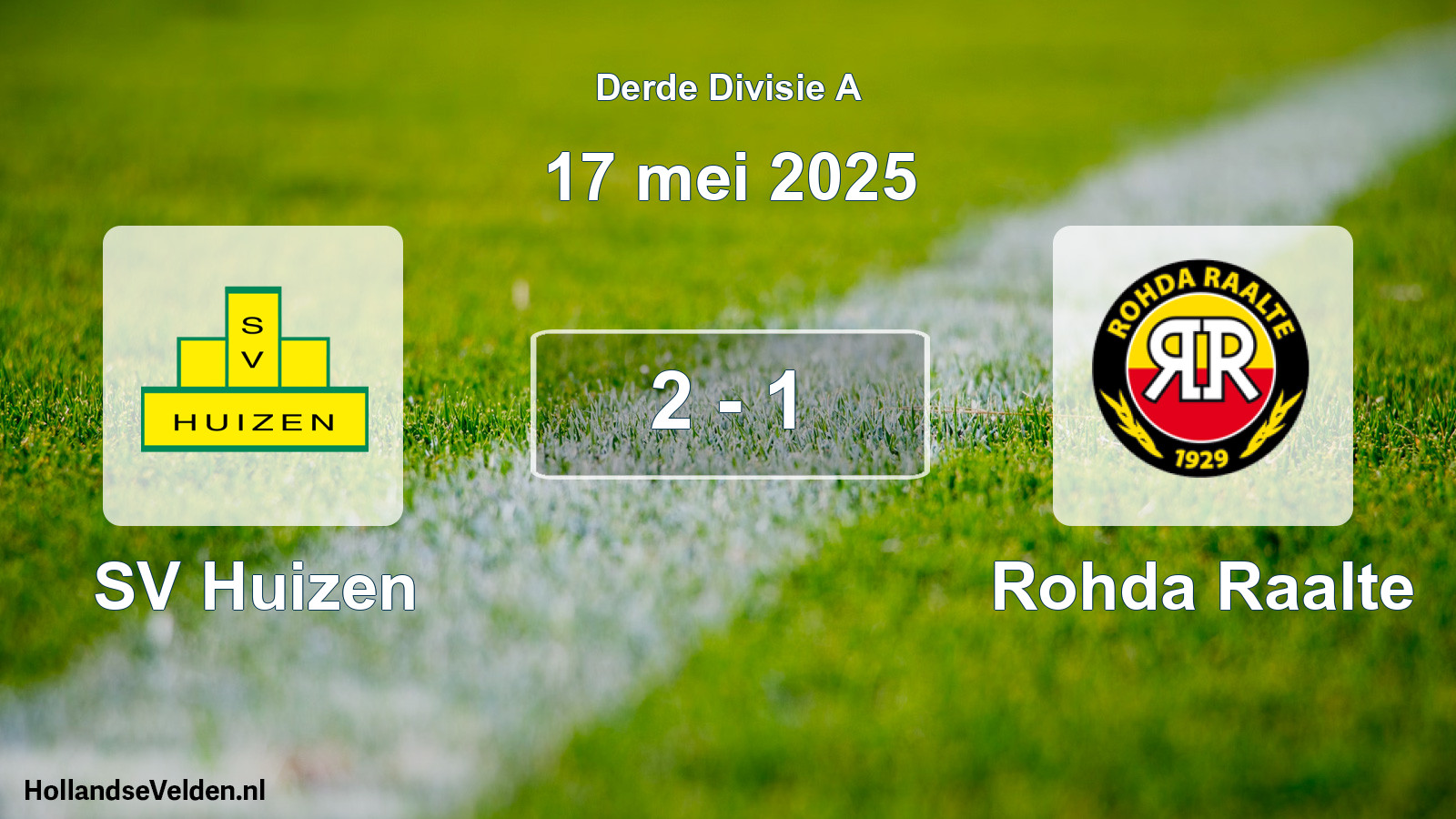 Total number of matches played: SV Huizen - Rohda Raalte 2 - 1 (17 May 2025)