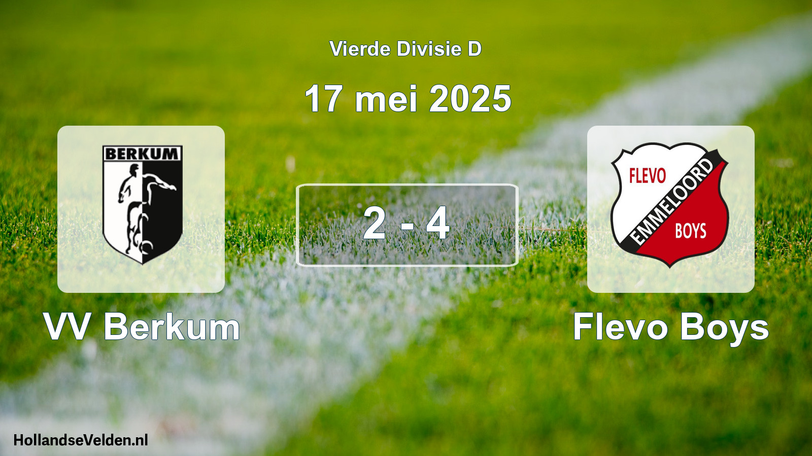 Total number of matches played: VV Berkum - Flevo Boys 2 - 4 (17 May 2025)
