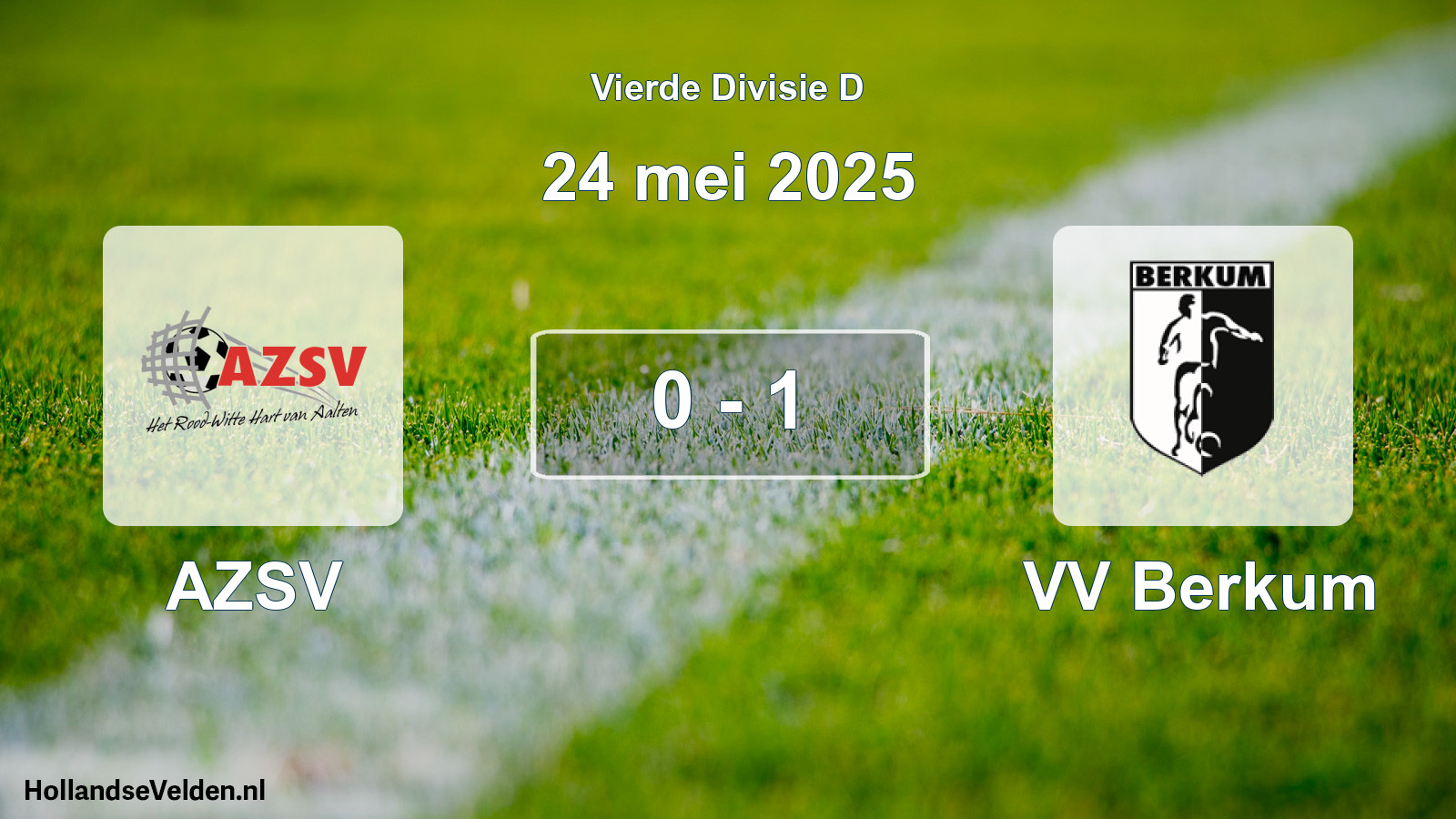 Total number of matches played: AZSV - VV Berkum 0 - 1 (24 May 2025)