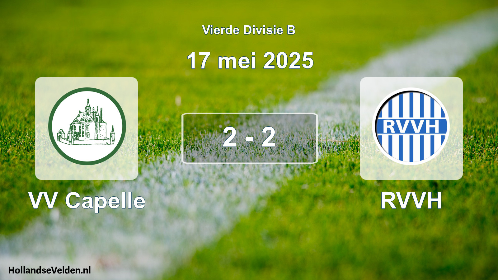Total number of matches played: VV Capelle - RVVH 2 - 2 (17 May 2025)