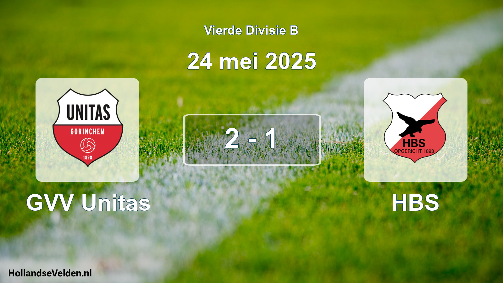 Total number of matches played: GVV Unitas - HBS 2 - 1 (24 May 2025)