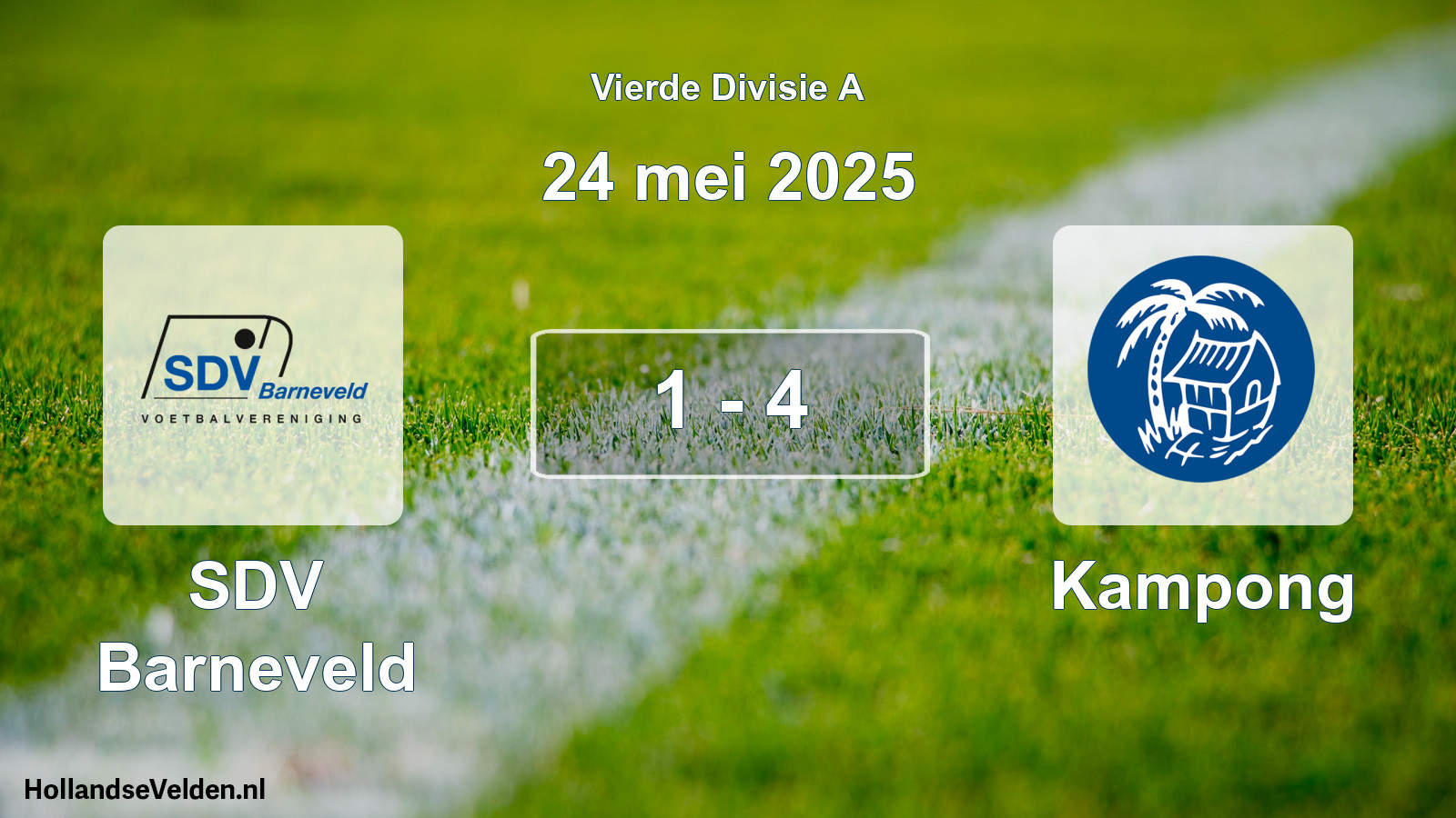 Total number of matches played: SDV Barneveld - Kampong 1 - 4 (24 May 2025)