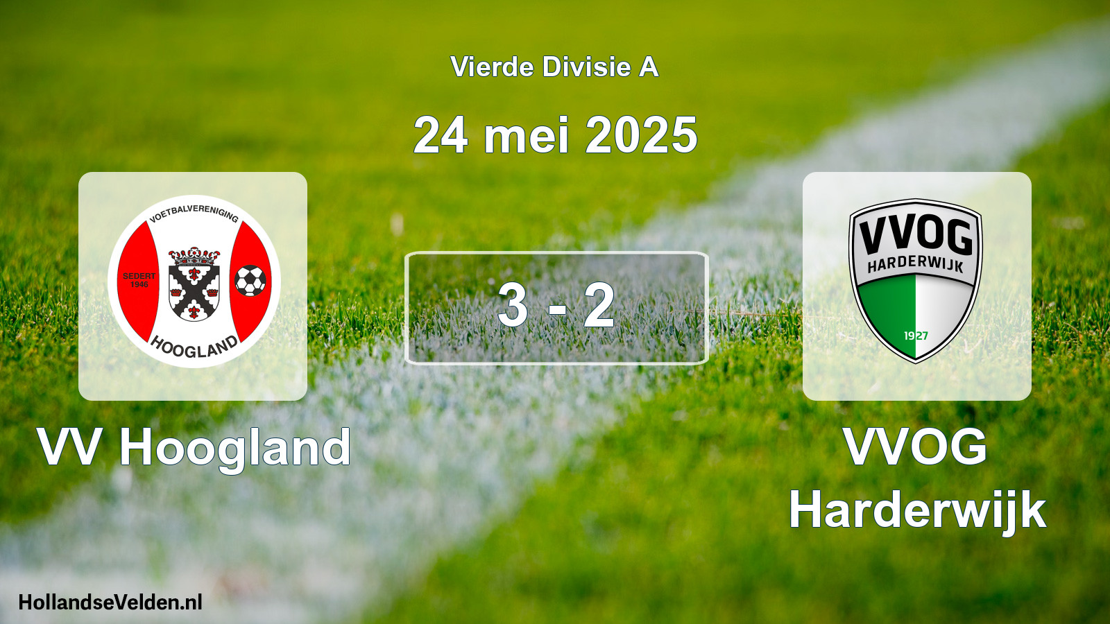 Total number of matches played: VV Hoogland - VVOG Harderwijk 3 - 2 (24 May 2025)