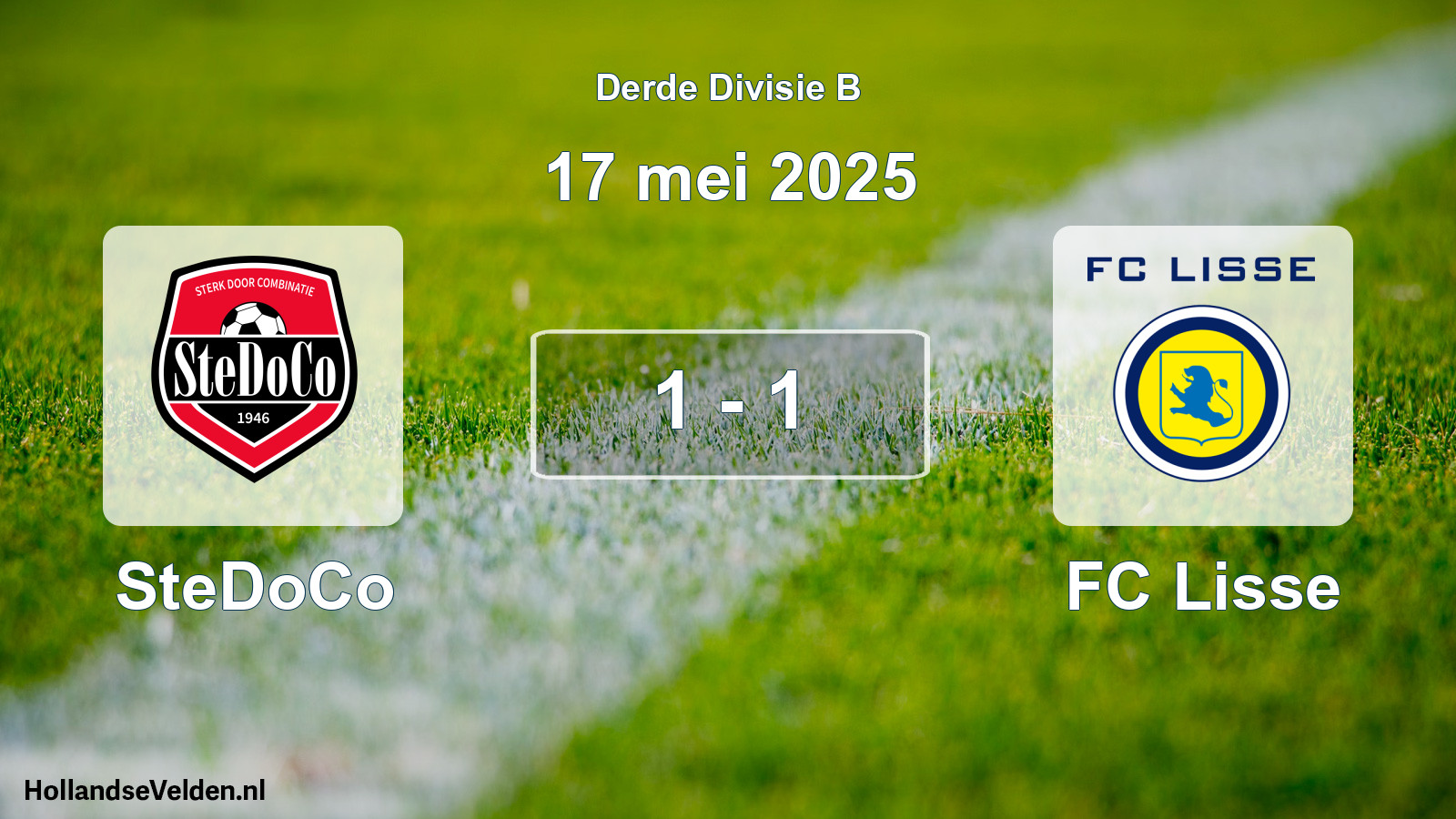 Total number of matches played: SteDoCo - FC Lisse 1 - 1 (17 May 2025)