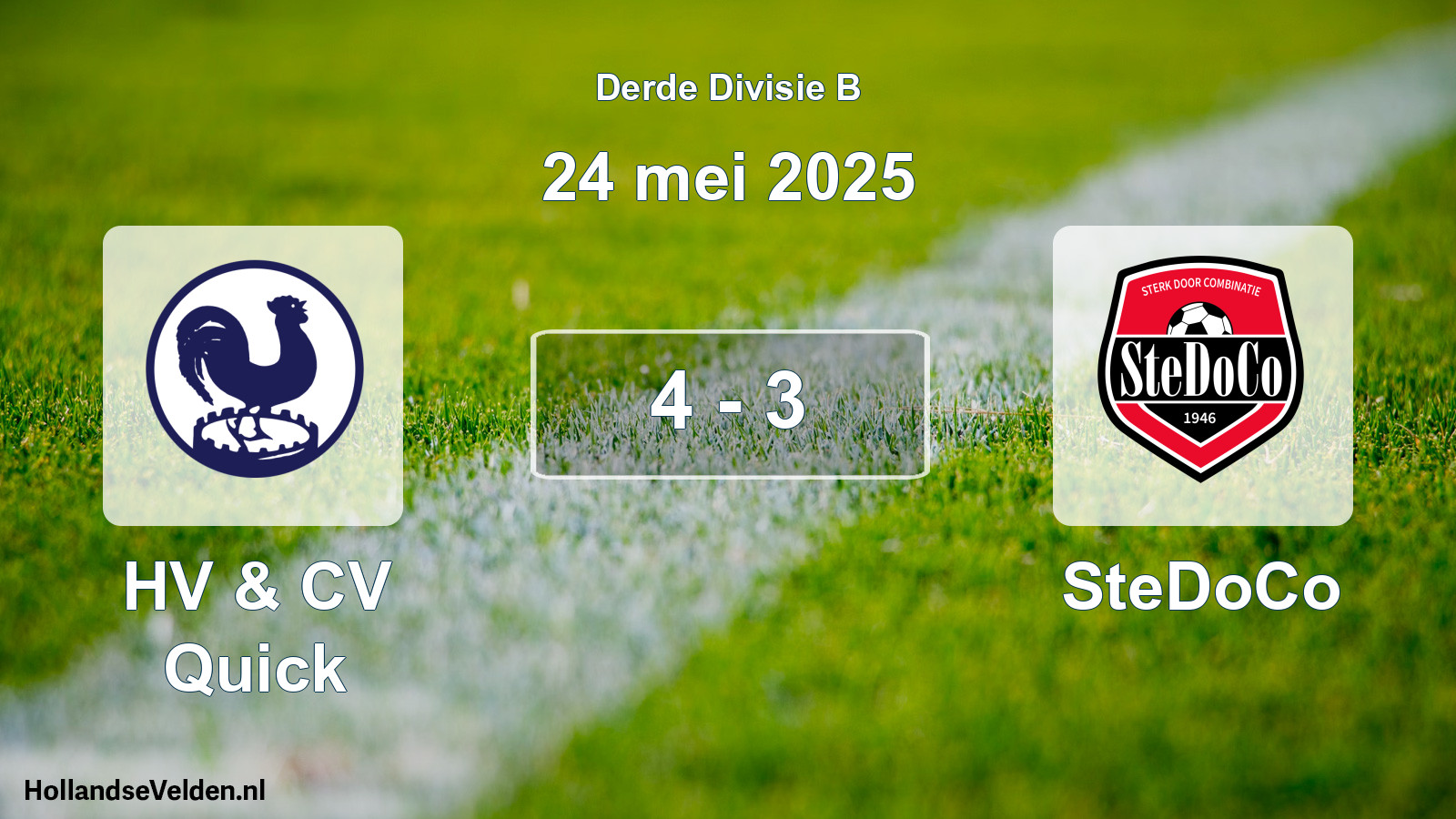 Total number of matches played: HV & CV Quick - SteDoCo 4 - 3 (24 May 2025)