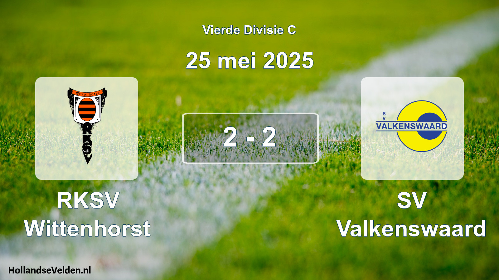 Total number of matches played: RKSV Wittenhorst - SV Valkenswaard 2 - 2 (25 May 2025)
