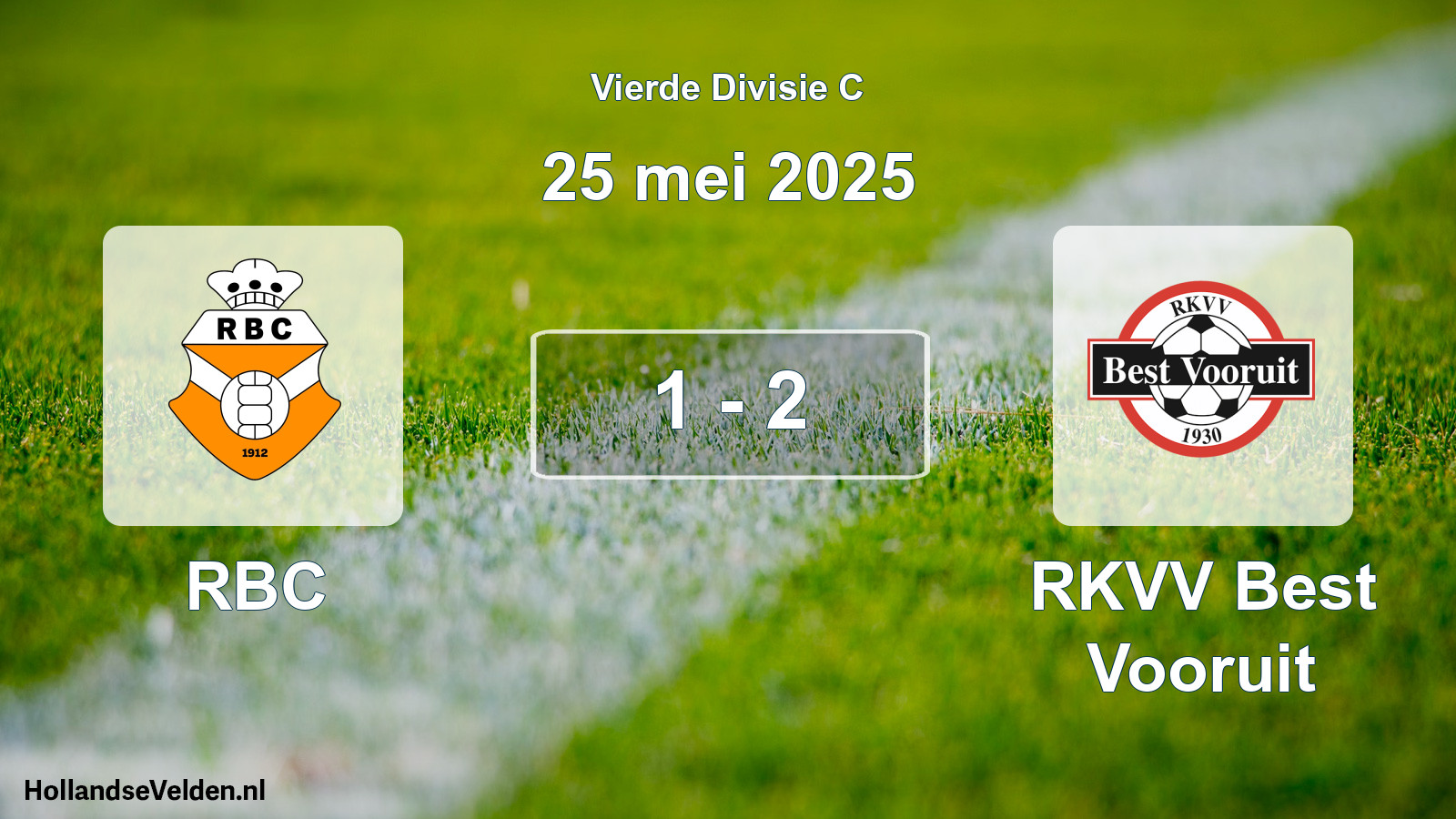 Total number of matches played: RBC - RKVV Best Vooruit 1 - 2 (25 May 2025)