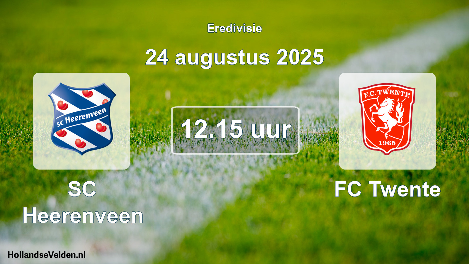 Scheduled Match: SC Heerenveen - FC Twente (24 August 2025)
