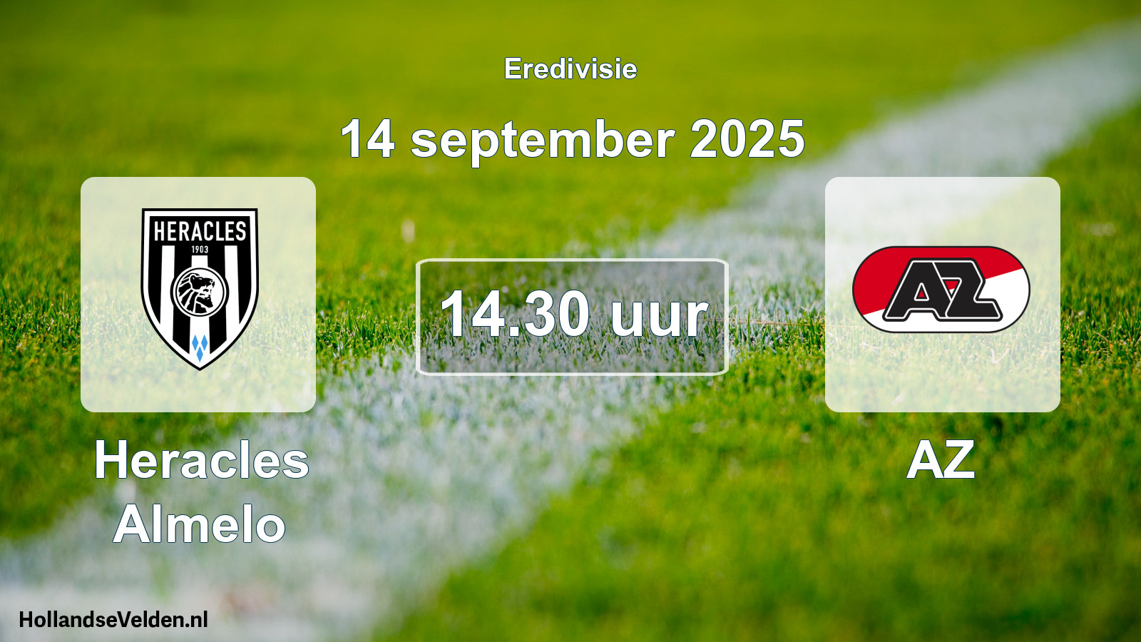 Geplande wedstrijd: Heracles Almelo - AZ (14 september 2025)