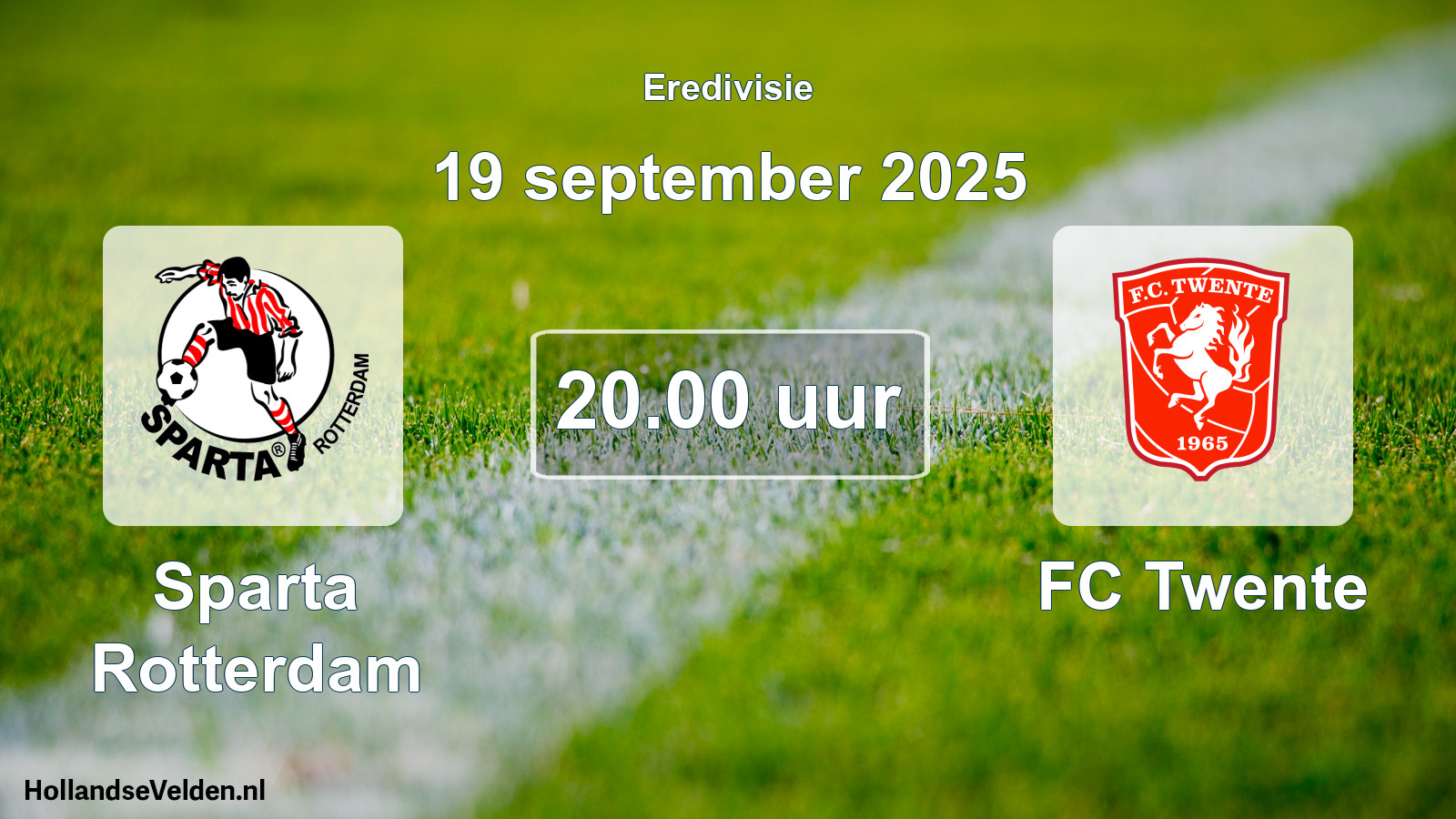 Geplande wedstrijd: Sparta Rotterdam - FC Twente (19 september 2025)