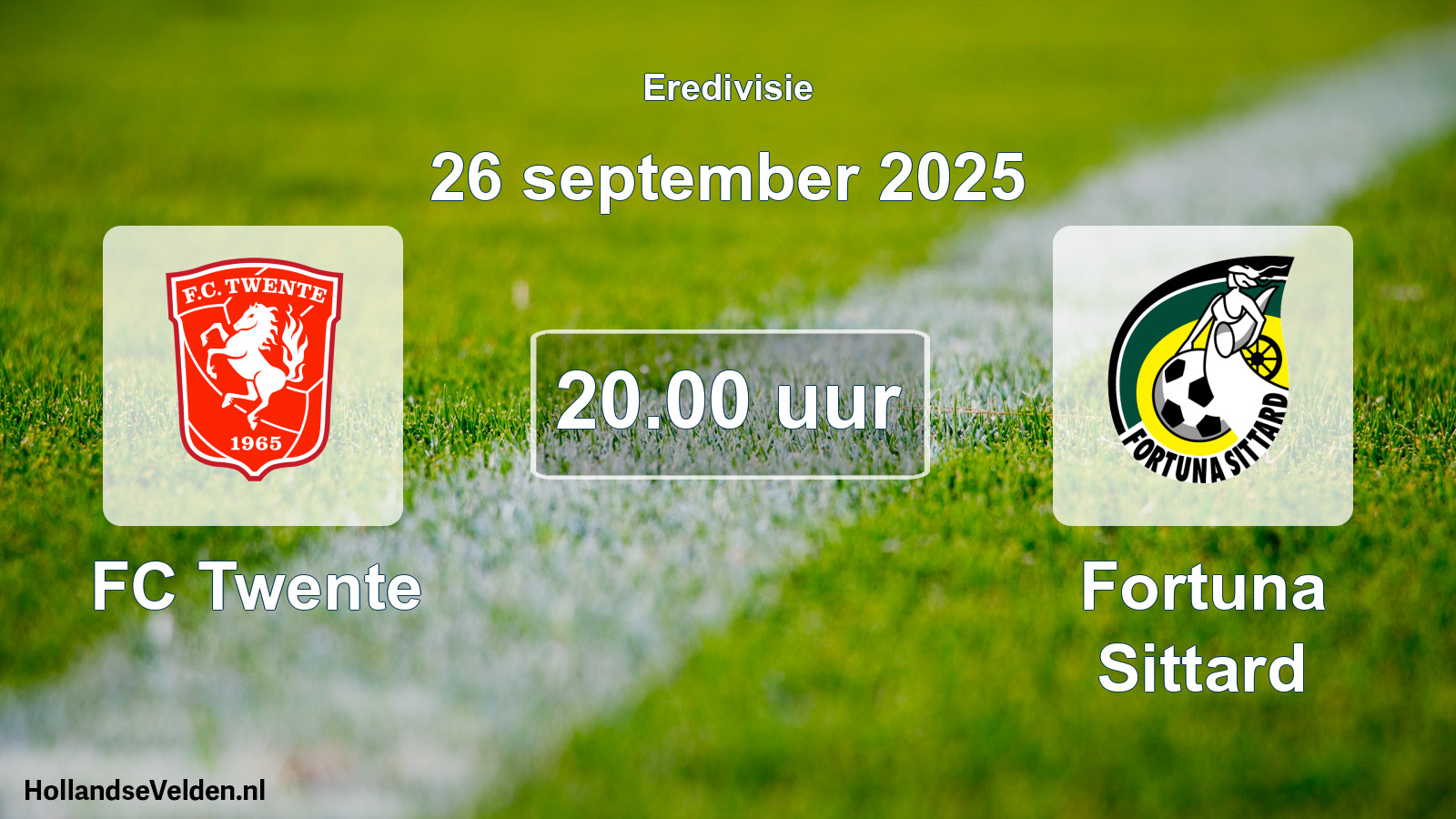 Scheduled Match: FC Twente - Fortuna Sittard (26 September 2025)