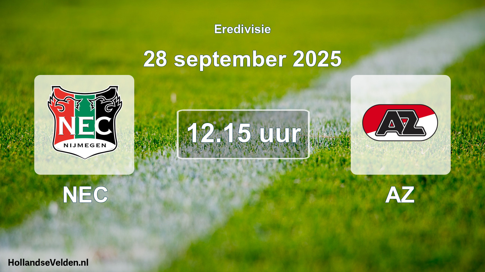 Geplande wedstrijd: NEC - AZ (28 september 2025)