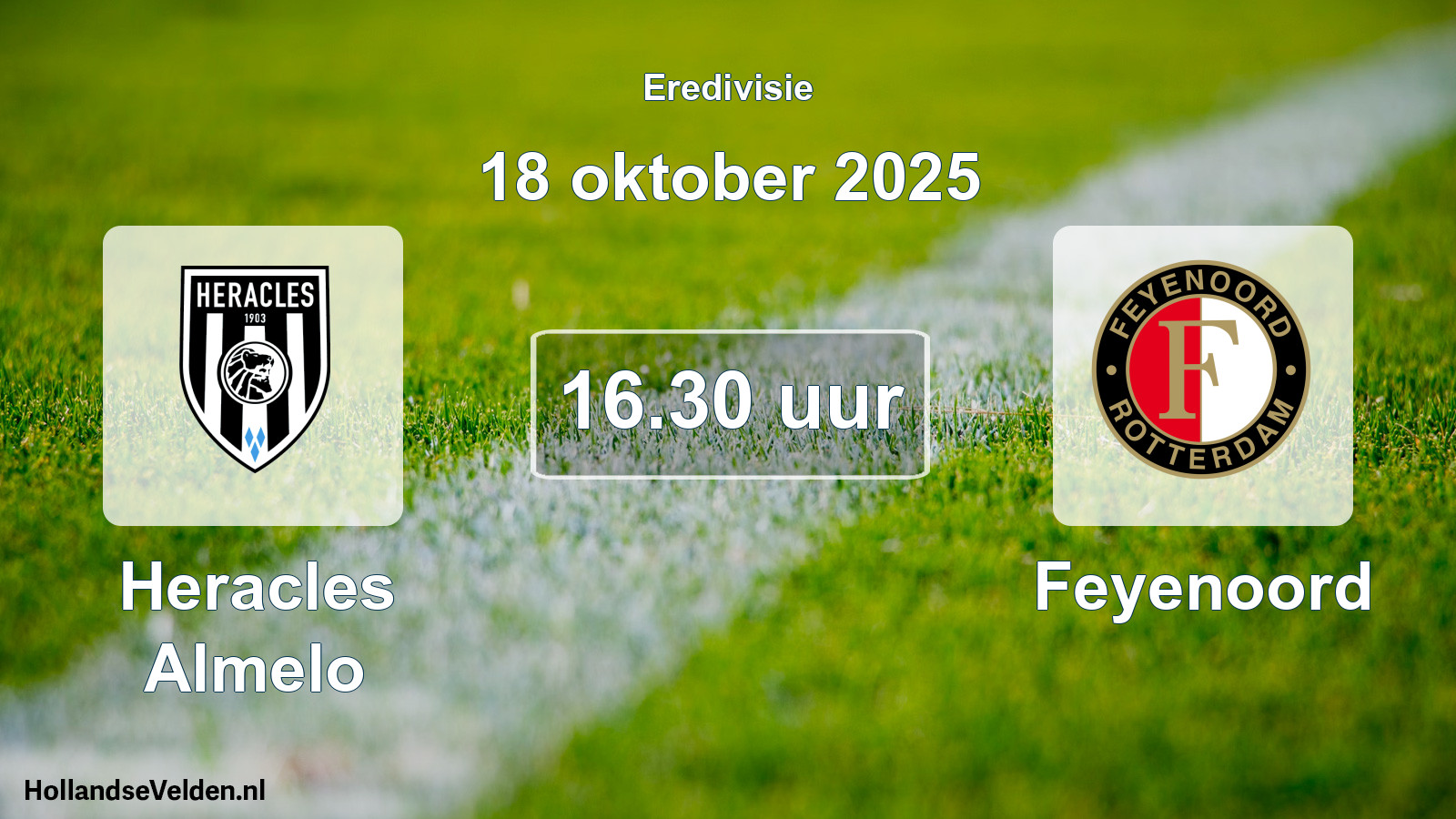Geplande wedstrijd: Heracles Almelo - Feyenoord (18 oktober 2025)