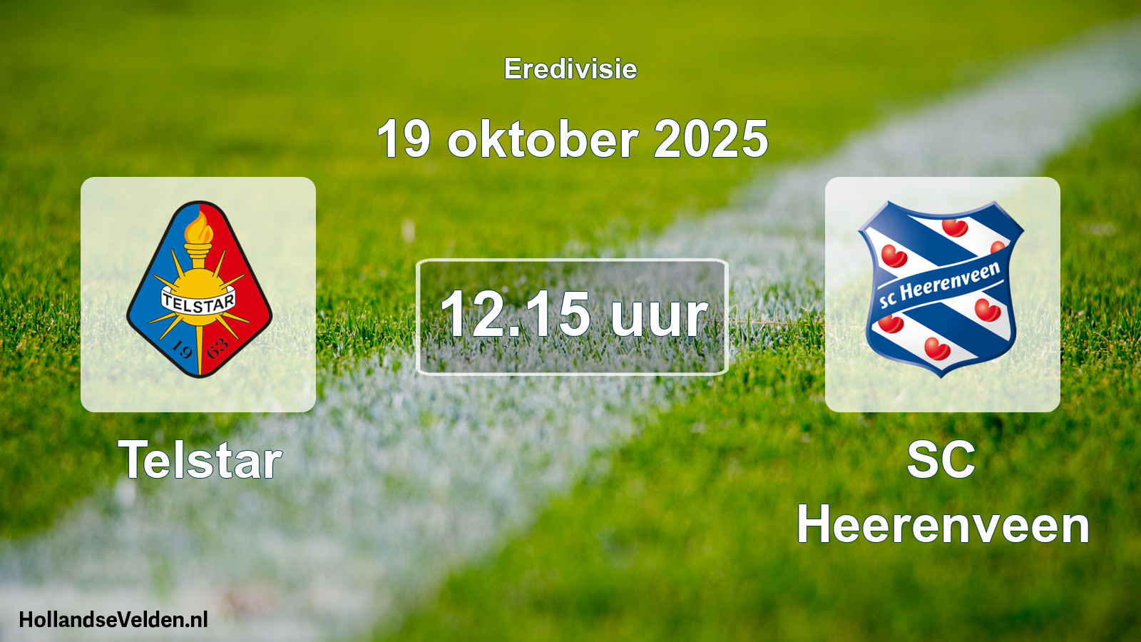 Scheduled Match: Telstar - SC Heerenveen (19 October 2025)