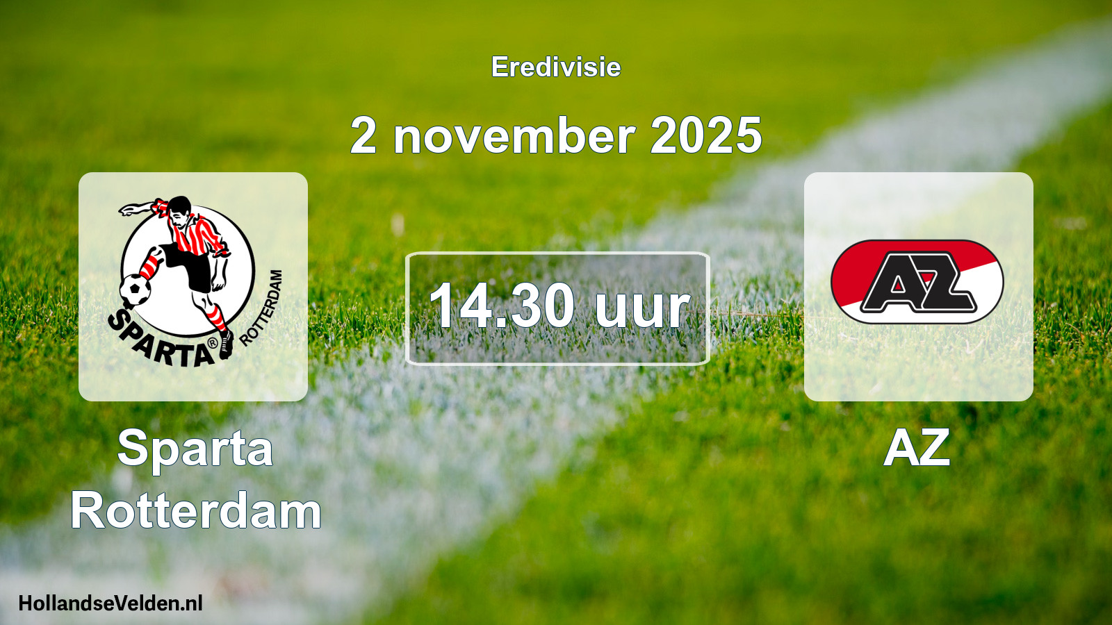 Scheduled Match: Sparta Rotterdam - AZ (2 November 2025)