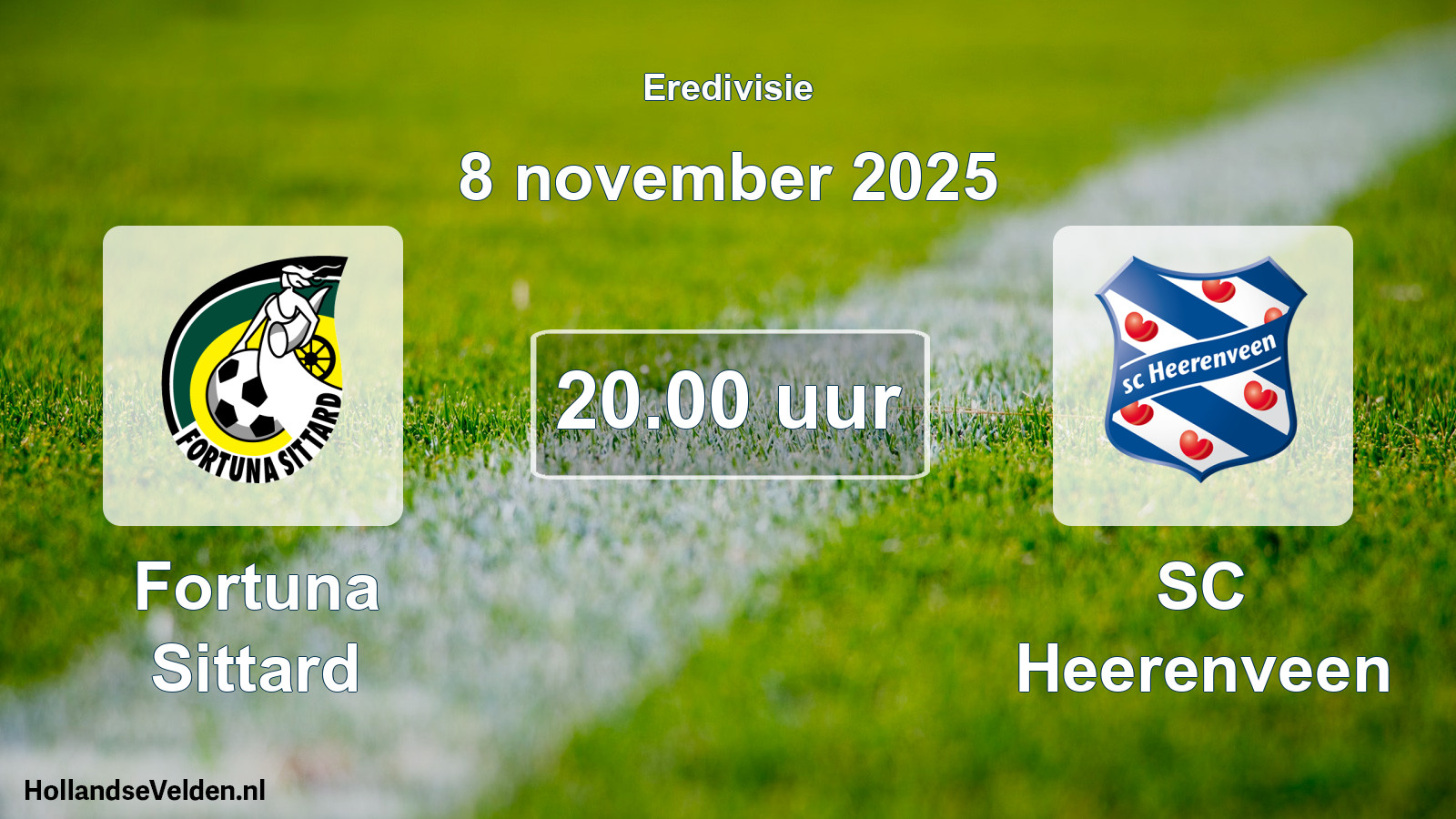 Geplande wedstrijd: Fortuna Sittard - SC Heerenveen (8 november 2025)